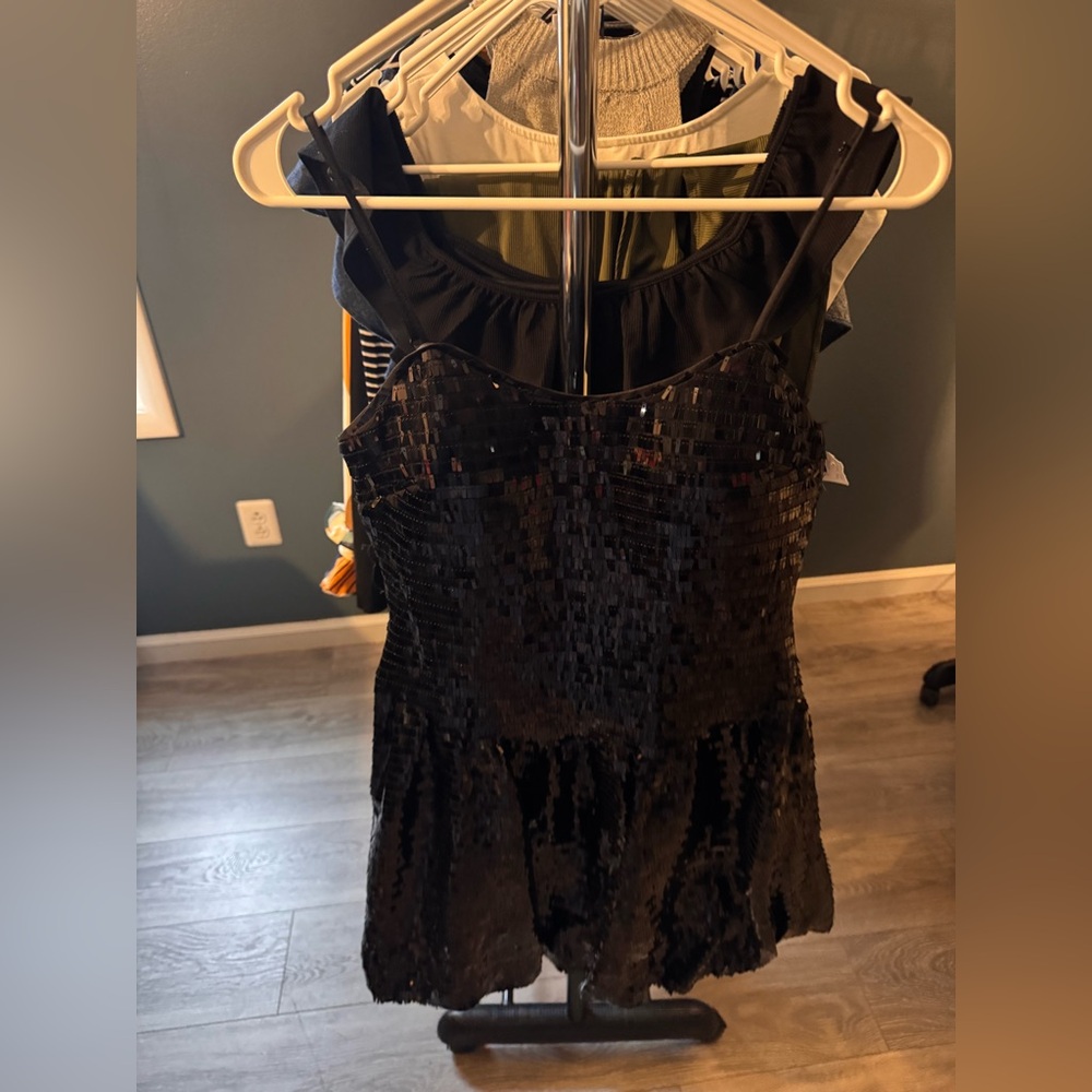 Black Sequin Dress